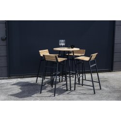 Barst med bord og fire stole i akaciter - Model: Mexico