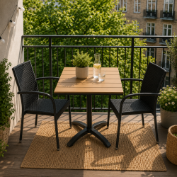 Pisa caf�set - underh�llsfri teaklook - v�lj f�rg p� stolen