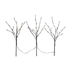 Ligardi lystr-st - 3 stk. LED lystrer m. Timer og batteri - Inde/Ude