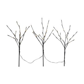 Ligardi lystr-st - 3 stk. LED lystrer m. Timer og batteri - Inde/Ude