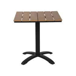 Lisa Caf�bord � 70�70 cm � Nonwood &amp; Aluminium - v�lg mellem farverne Natur eller Sand