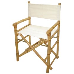 Bambus instruktr Hvid Canvas - Naturlig Komfort og Stilfuld Elegance