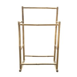 Elegant bambus fritst�ende h�ndkl�deholder med plads til flere h�ndkl�der 