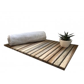 Teak Bademtte 40x60 cm.