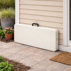 Vejrbestandigt foldeb�nk - l�ngde p� 180 cm - Max belastning: 190 kg!