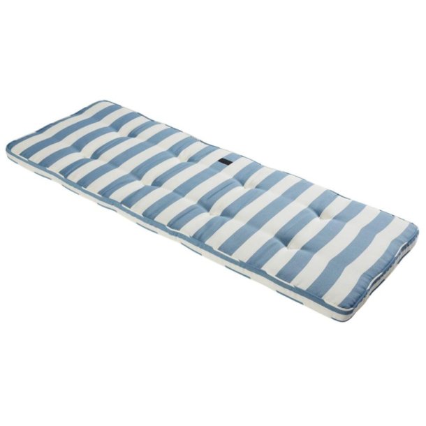 Bnkhynde 141x50 cm - 3 personer (Flere Farver) Bl&aring;/Hvid stribet