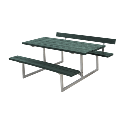 Bordbnkest i genbrugsmateriale med et rygln - 6 personer - vlg farve