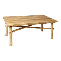 Bambus sofabord Str. 100x60 cm Hjde 40 cm. foldbart. 