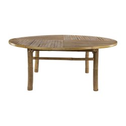 Bord i �kta bambu 4 personer, perfekt f�r inomhus- och utomhusbruk. �120x46