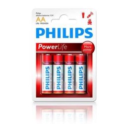 Philips Powerlife Batterier AA - Vlg pakkestrrelse!