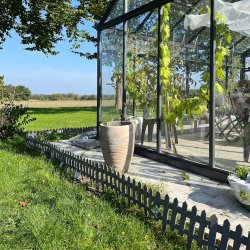 Lkkert bed hegn str.: L40x H20 cm. UV-beskyttet plast hvid eller gr. TILBUD P 24 stk. = 9,6 meter