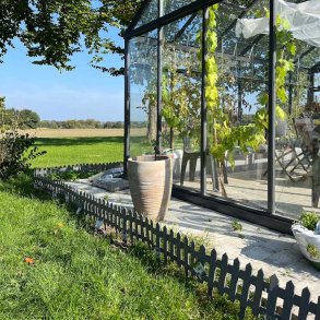 Lkkert bed hegn str.: L40x H20 cm. UV-beskyttet plast hvid eller gr. TILBUD P 24 stk. = 9,6 meter