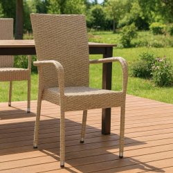 Pisa Stabelstol - UV-beskyttet Polyrattan - 100 % vedligeholdelsesfri