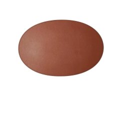 Oval Dkkeserviet i gte Lder hard- ikke foldbar - 30x45 -  Oval - Vlg farve