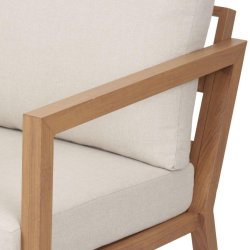 Vedligeholdelsesfrit sofast 4 dele med hynder - Model: Katinka