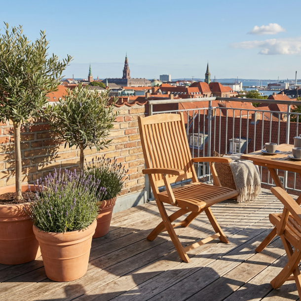 Foldestol med arml�n BOSTON GOLD TEAK