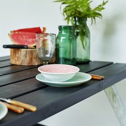 Bordbnkest i grundmalet nletr til 4 personer - vlg farve