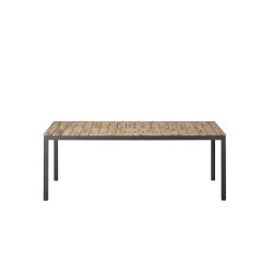 Tabula familjebord Alu / teak. Med plats fr 6-8 personer