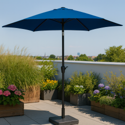 Parasol med krank og tilt str.  3 M.  - Model: Felix - Vlg farven p stoffet