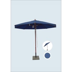Parasol m/ Tilt - : 3 m. Vlg farve - Vandtt + Dug har UV30+ solbeskyttelse. Model: Milano