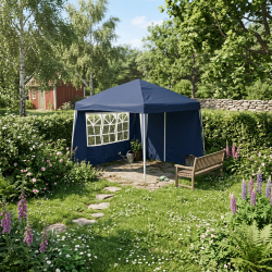 Easy-Up Pavillon 3x3 m | Flere farver | Foldbar med b�retaske (Sidev�gge medf�lger ikke men kan tilk�bes)  
