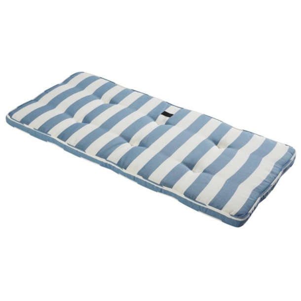 Bnkhynde - 2 Personers (Vlg Farver) Str.  111X50 CM Bl&aring;/Hvid stribet