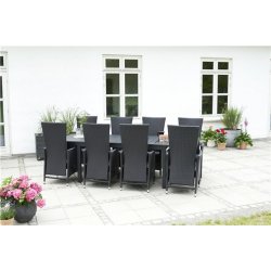 4-10 personers Vedligeholdelsesfri nonwood havebord med udtrkningsplade - Model: William