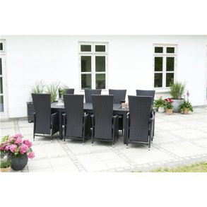 4-10 personers Vedligeholdelsesfri nonwood havebord med udtr�kningsplade - Model: William