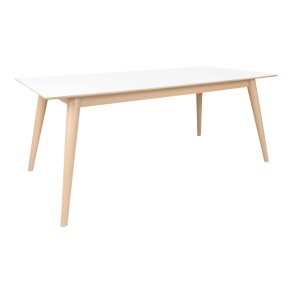 Stilrent spisebord Copenhagen med udadgende runde ben - vlg farve og strrelse