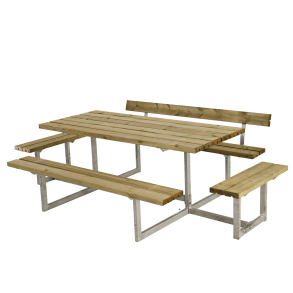 Bordbnkest i nletr til 8 personer med et rygln - vlg farve