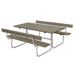 Bordbnkest stilrent design i nletr med rygln - vlg farve