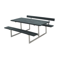 Bordbnkest i genbrugsmateriale med et rygln - 6 personer - vlg farve