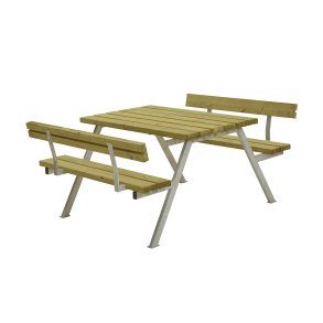 Klassisk bordbnkest til 4 personer i tr med rygln