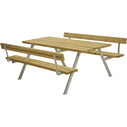 Bordbnkest i lrketr til 6 personer med rygln