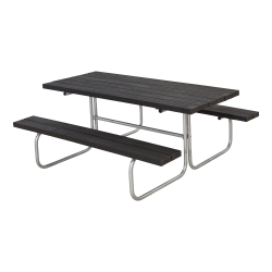 Bordbnkest uden rygln i RETEX til 6 personer - vlg farve