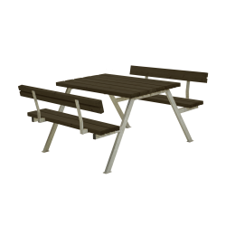 Klassisk bordbnkest til 4 personer med rygln - vlg farve