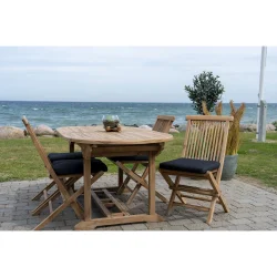 Bordst med 6 x Mondena foldestole udenarmln. KVALITETS BORDST PERFEKT TIL SOMMER!!!