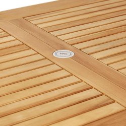 Teak/Poly boston havest - Bord med udtrksplade 150/200cm