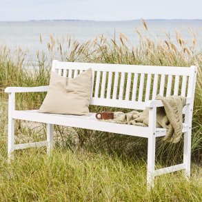 Brighton haveb�nk i hvidmalet mahogni