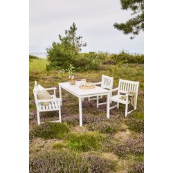 Brighton havem�bels�t hvid - Bord, b�nk og to stole