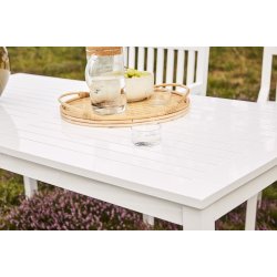 Brighton havem�bels�t hvid - Bord, b�nk og to stole