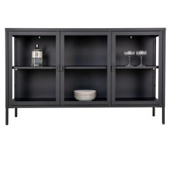 Brisbane vitrinskp svart 