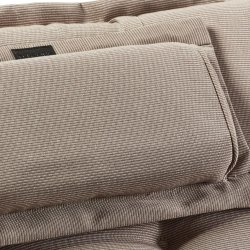 Solvognshynde Lux m/ Nakkepude i struktur syet polyester, s man ikke bliver svedig! - Flere Farver