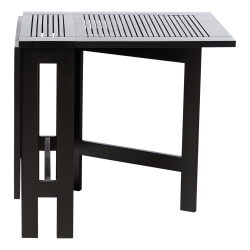 Fjrilsset - fllbord + 4 fllbara stolar - mattsvart