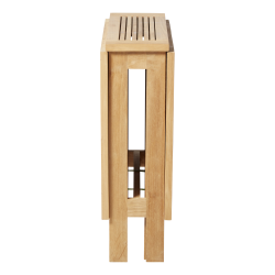 Foldbart teaktrs balkonst 1 bord + 4 stole. Model butterfly + clarish