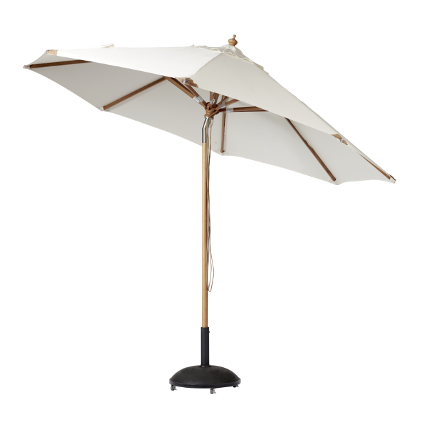 Olefin parasoll -  3 meter runt. Vlj en frg! - Vattentt + Dug har UV50+ solskydd. Modell: Cannes