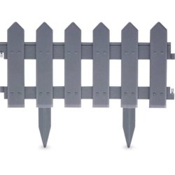 Lkkert bed hegn str.: L40x H20 cm. UV-beskyttet plast hvid eller gr. TILBUD P 24 stk. = 9,6 meter