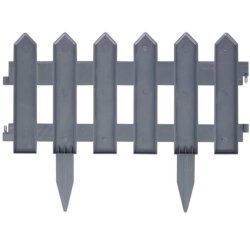 Lkkert bed hegn str.: L40x H20 cm. UV-beskyttet plast hvid eller gr. TILBUD P 24 stk. = 9,6 meter