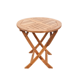 Boston cafest - Stole med armln og rundt foldbart cafebord 70