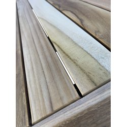 Havembelst med rundt foldebord : 110cm og 4 stabelstole - vlg stolens farve Model: Mondera